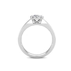 Elegance Diamond Cluster Engagement Ring 0.50ct Diamonds in 18K White Gold