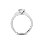 Elegance Cluster Engagement Ring 0.40ct Diamonds in 18K White Gold
