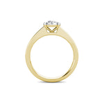 Elegance Cluster Engagement Ring 0.40ct Diamonds in 18K Yellow Gold