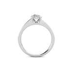 Elegance Diamond Cluster Engagement Ring 0.30ct Diamonds in 18K White Gold