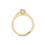 Elegance Diamond Cluster Engagement Ring 0.30ct Diamonds in 18K Yellow Gold