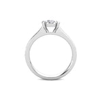 Passion Diamond Cluster Engagement Ring 0.50ct Diamonds in 18K White Gold
