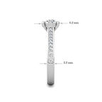 Passion Diamond Cluster Engagement Ring 0.40ct Diamonds in 18K White Gold