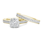 Passion Diamond Cluster Engagement Ring 0.40ct Diamonds in 18K Yellow Gold