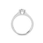 Passion Diamond Cluster Engagement Ring 0.30ct Diamonds in 18K White Gold