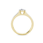 Passion Diamond Cluster Engagement Ring 0.30ct Diamonds in 18K Yellow Gold