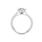 Star Diamond Cluster Engagement Ring 0.30ct Diamonds in 18K White Gold