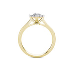 Star Diamond Cluster Engagement Ring 0.30ct Diamonds in 18K Yellow Gold