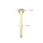 Miracle Diamond Cluster Engagement Ring 0.20ct Diamonds in 18K Yellow Gold