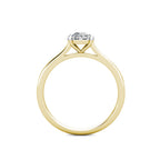 Miracle Diamond Cluster Engagement Ring 0.20ct Diamonds in 18K Yellow Gold