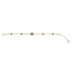 Citrine and Pink Sapphire Bracelet in 18K Yellow Gold
