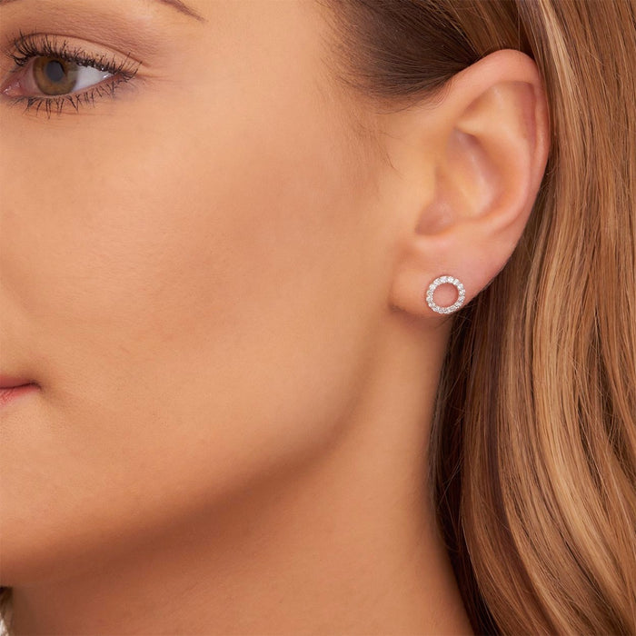 Eclipse Diamond Cluster Earrings 0.30ct Studs 9K Yellow Gold