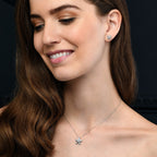 Buttercup Diamond Cluster Earrings 0.30ct Studs 9K White Gold