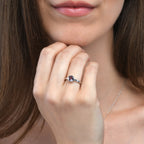 Bezel Set Amethyst Ring in Sterling Silver