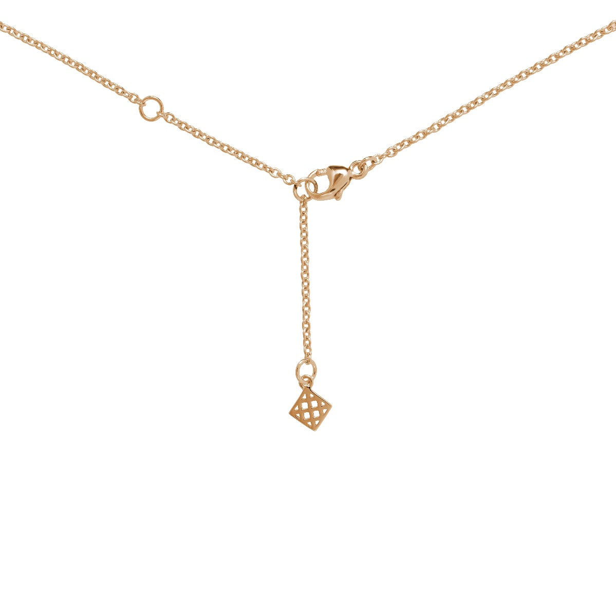 Smoky Quartz and Orange Sapphire Necklace in 18K Rose Gold