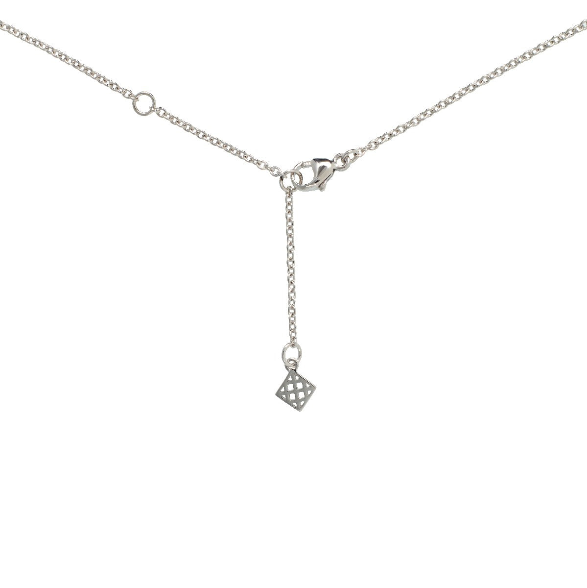 Amethyst and Pink Sapphire Necklace in 18K White Gold