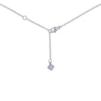 Swiss Blue Topaz and Peridot Necklace in 18K White Gold