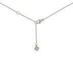 London Blue Topaz and Green Amethyst Necklace in 18K White Gold