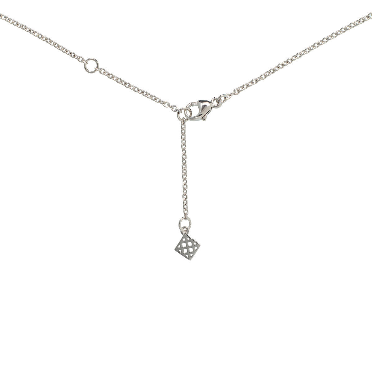 London Blue Topaz and Green Amethyst Necklace in 18K White Gold