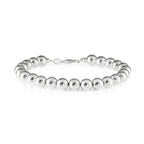 Sterling Silver Ball Bead Chain Bracelet