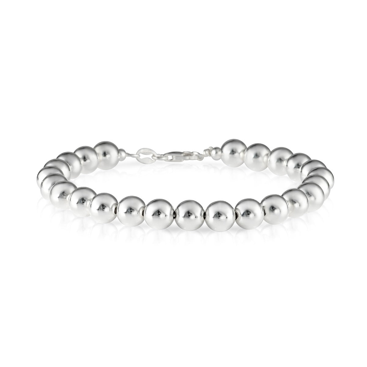 Sterling Silver Ball Bead Chain Bracelet