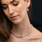 925 sterling silver bead necklace for women