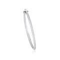 925 Sterling Silver Cubic Zirconia Bangle Bracelet
