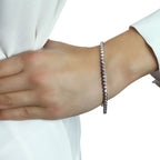 Rubover 2.00ct diamond tennis bracelet in 18K white gold