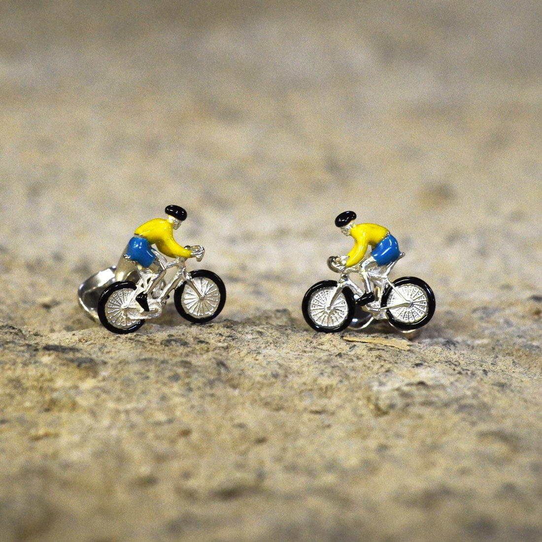 Deakin & Francis Bike Rider Cufflinks in Sterling Silver