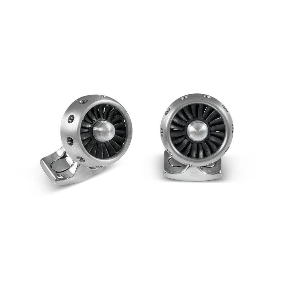 Designer Aircraft Jet Turbine Cufflinks By Deakin & Francis