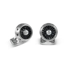 Designer Aircraft Jet Turbine Cufflinks By Deakin & Francis