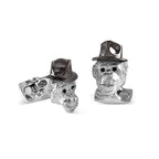 Chimpanzee Cufflinks With Black Rhodium Hat By Deakin & Francis