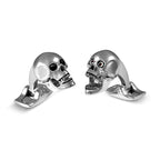 Designer Skull Cufflinks With Red Eyes By Deakin & Francis