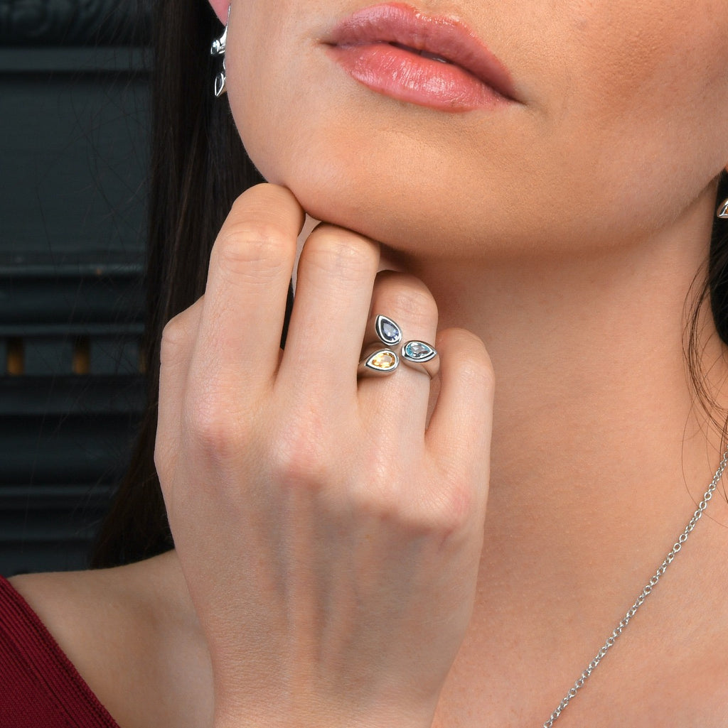  Blue Topaz and Citrine Gemstones