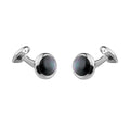 Sterling Silver Cufflinks With Oval Mother of Pearl By Deakin & Francis