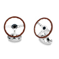 Deakin & Francis Sterling Silver Vintage Steering Wheel Cufflinks