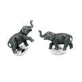 Elephant Cufflinks In Sterling Silver By Deakin & Francis