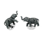 Elephant Cufflinks In Sterling Silver By Deakin & Francis
