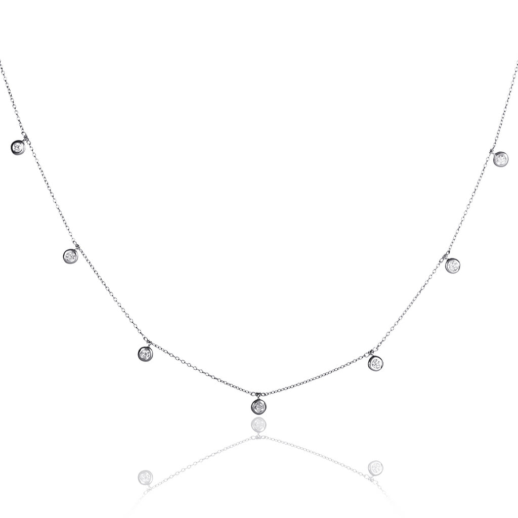 Solitaire 0.20ct 4 claw princess diamond pendant in 9K yellow gold