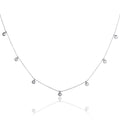 Solitaire 0.20ct 4 claw princess diamond pendant in 9K yellow gold