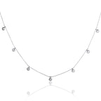 Solitaire 0.20ct 4 claw princess diamond pendant in 9K yellow gold