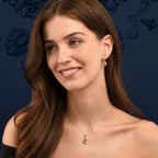 Oval Shaped Citrine Drop Earrings in Sterling Silver