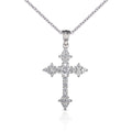 Sterling Silver Gothic Cross Pendant Necklace