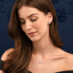 Sterling Silver Cushion Shaped Halo Stud Earrings