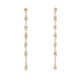 long diamond drop earrings
