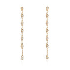 long diamond drop earrings