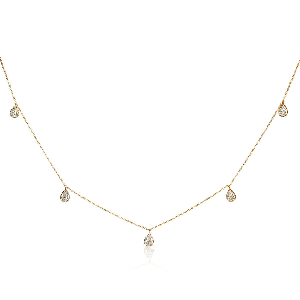 Diamond charm necklace
