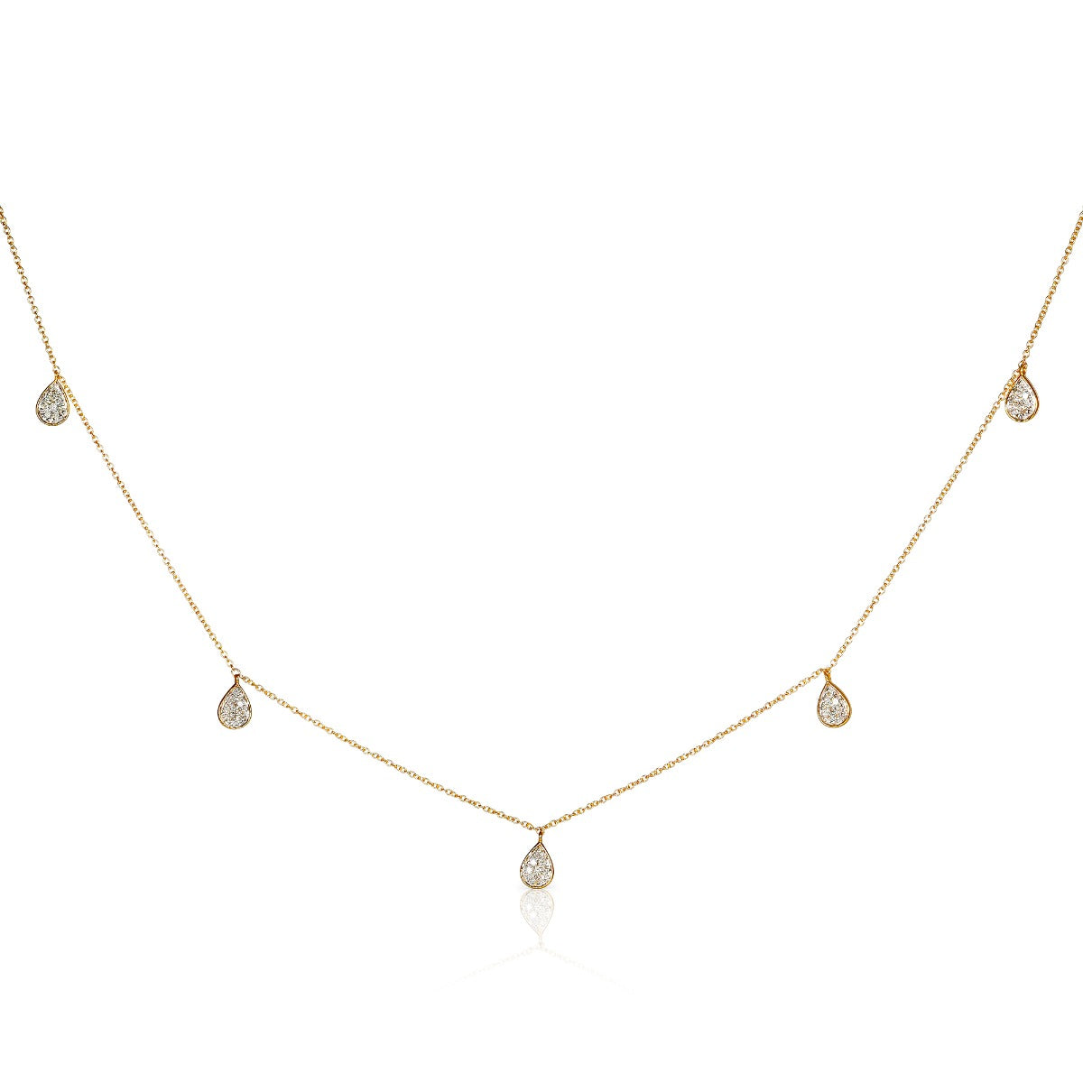 Diamond charm necklace