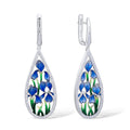 925 silver large dangle earrings for women
