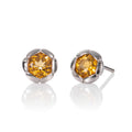 925  silver amethyst stud earrings for women
